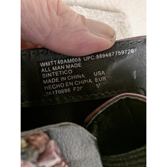 Combat Lug Boots Size 7.5 Military Style Women's Comfort Time & Tru Wine * - Picture 12 of 14